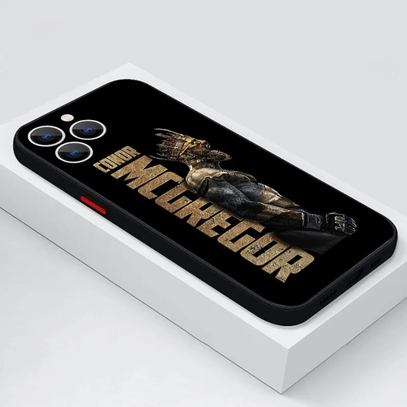 Чехол для телефона iPhone 16 Plus 15 Pro Max 14 7 8 XR SE 11 12 13 Mini X XS 16Pro Conor Mcgregor King черный