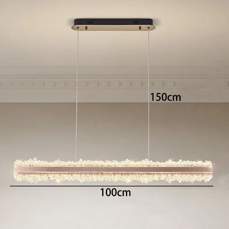

Скандинавская акриловая светодиодная люстра с регулируемой яркостью для стола, столовой, кухни, острова, офиса, подвесной светильник, роскошный декор, светильник