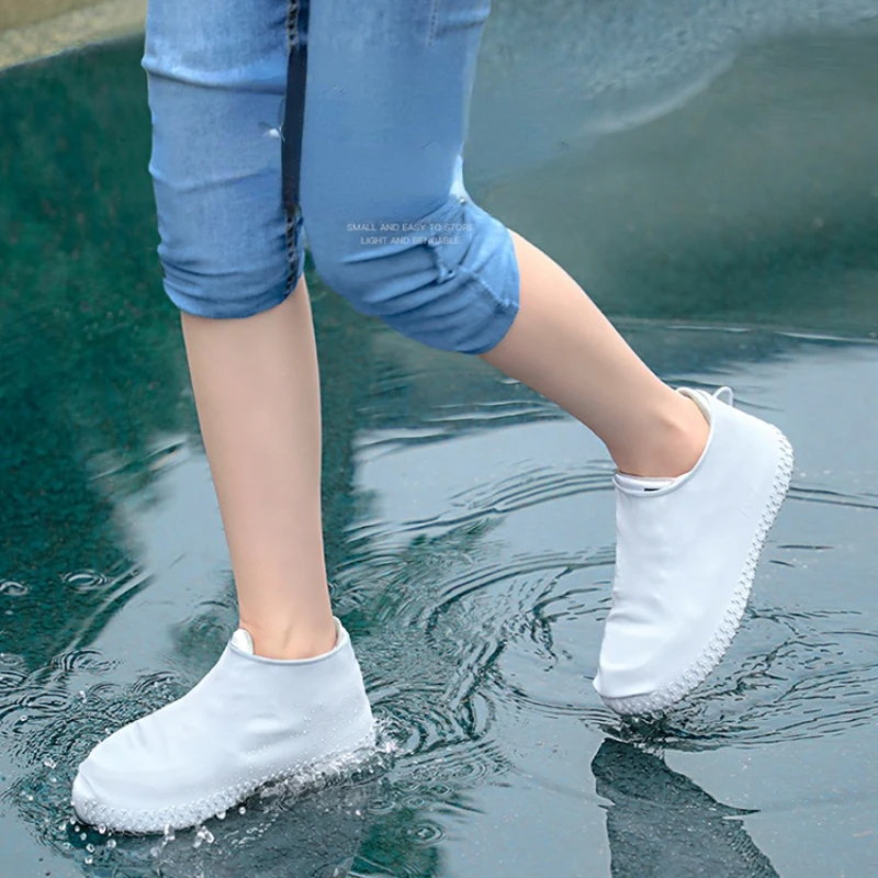 

Silicone rain shoe cover waterproof and antiskid thickened wear-resistant rain cover waterproof shoe children's rain boot cover