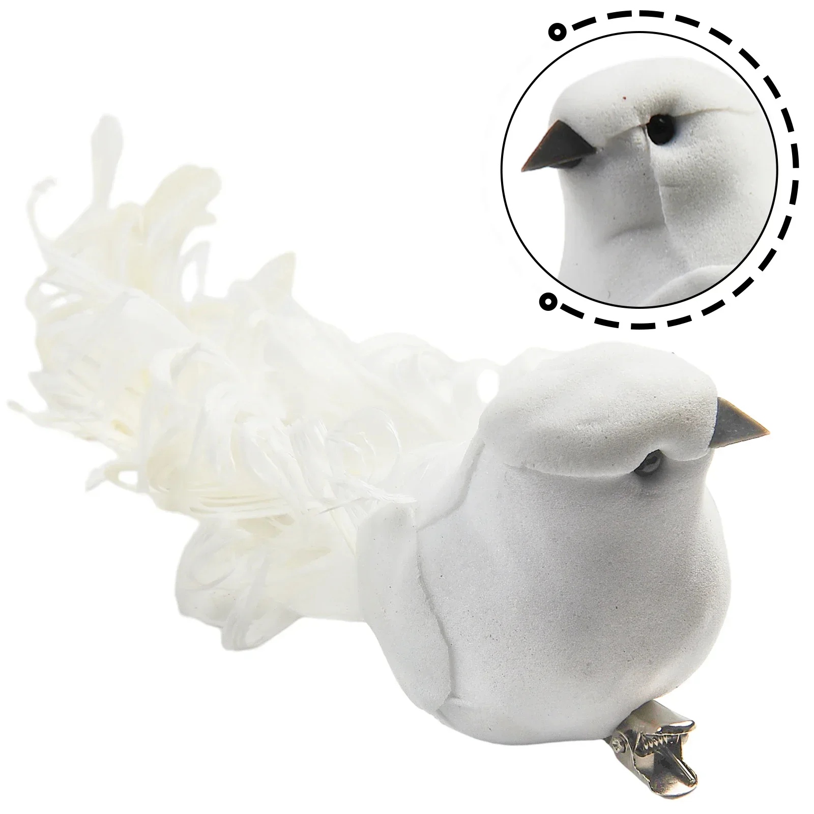 Совершенно новая высококачественная искусственная птица портативная белая с