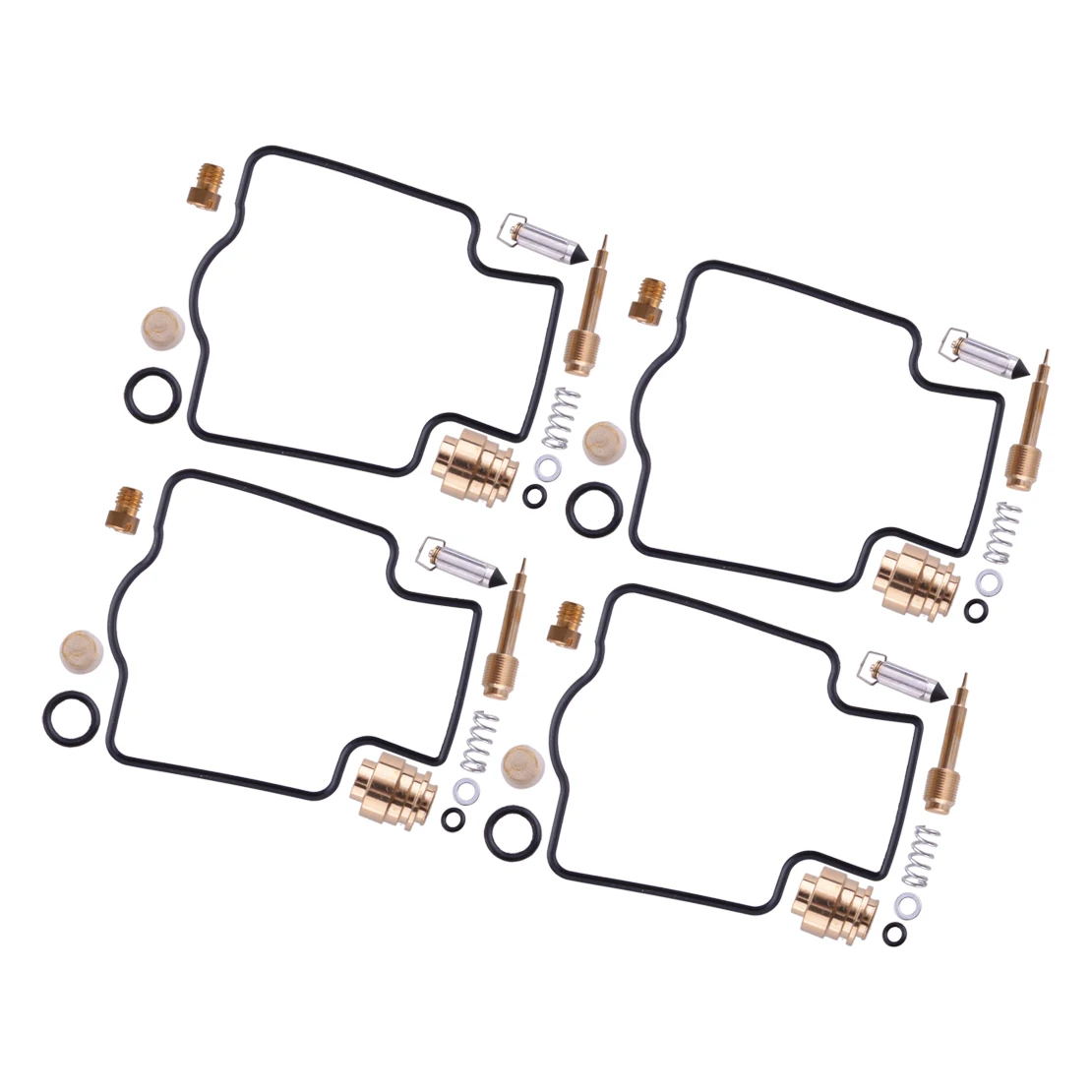 

4 Sets Motorcycle Carburetor Repair Rebuild Kit Accessories Fit for Kawasaki ZX1100 C1-C4 ZZR1100 D1-D5