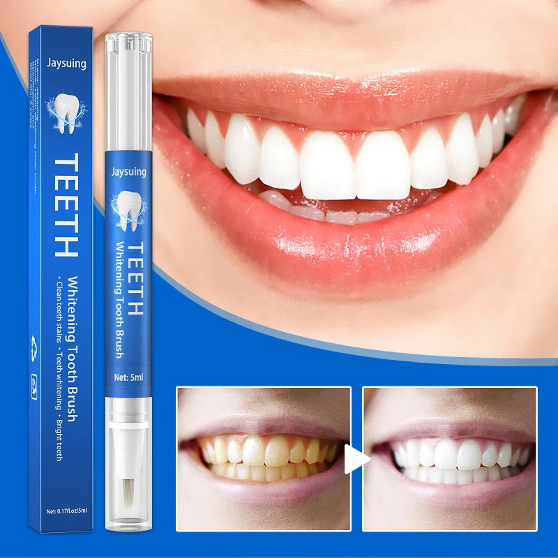 5ml Teeth Whitening Pen Tooth Gel Whitener Bleach Remove Stains Oral Hygiene Instant Smile Teeth Brightening Kit Cleaning Serum