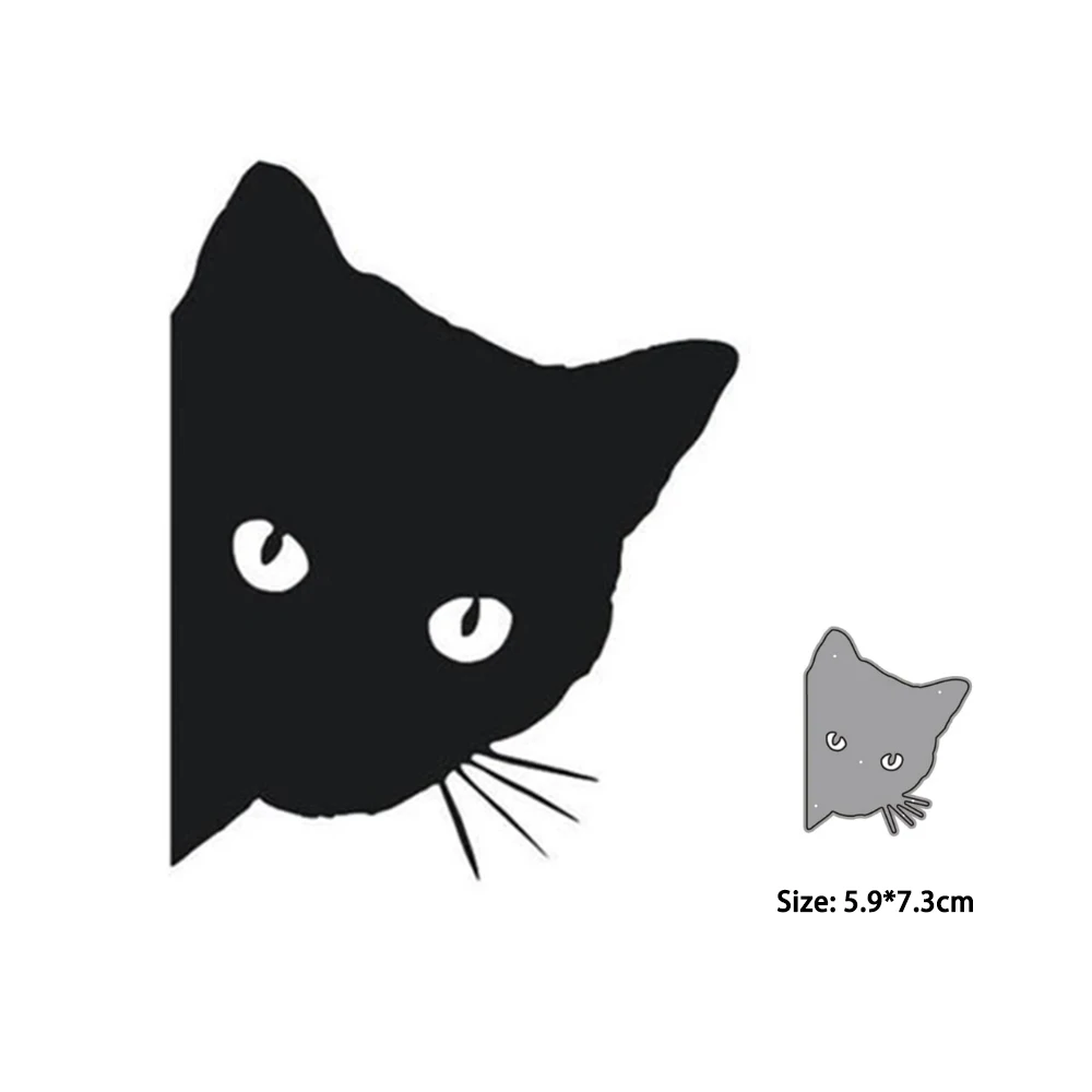 

Metal Cutting Dies Cut Cat Animal Scrapbooking Decoration Paper Craft Knife Mold Template Stencils