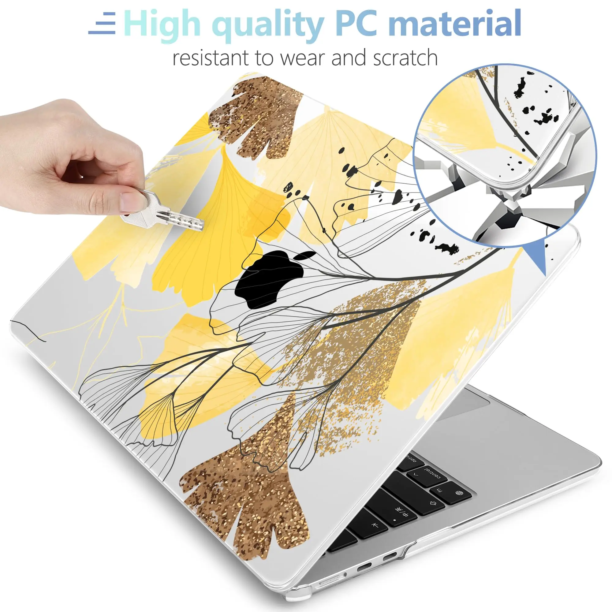 Жесткий чехол для Macbook Pro 14 16 M3 A2991 2981 A2992 2023 M2 Air 15