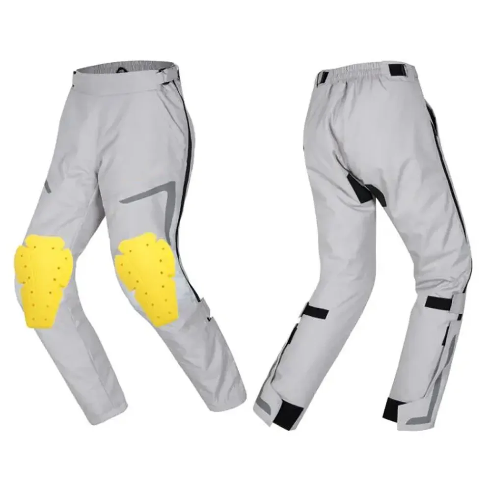 Мотоциклетные мужские съемные ветрозащитные брюки с защитой от падений CE для