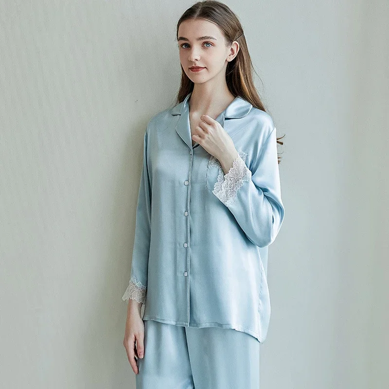 100% шелковое кружево шелковицы женская одежда для сна шелковый корейский