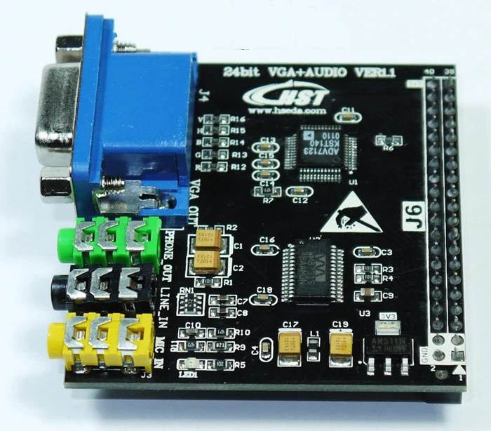 

24bit VGA дисплей модуль WM8731 ADV7123 цифровой аудио