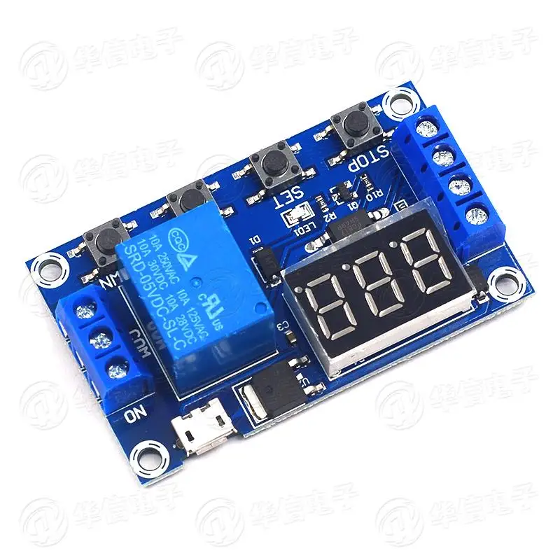 

1 circuit delayed power outage disconnection trigger cycle timing circuit 6-30V switch relay delay module time