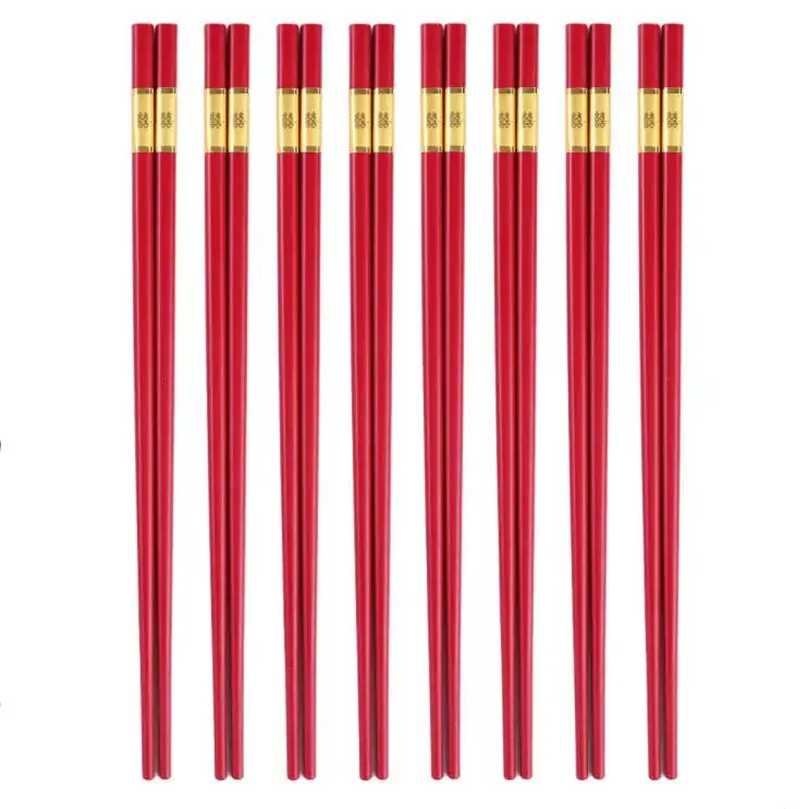 

100pairs Red Chopsticks Chinese Double Happiness Sushi Chop Sticks Wedding Favors and Gifts Tableware SN4308