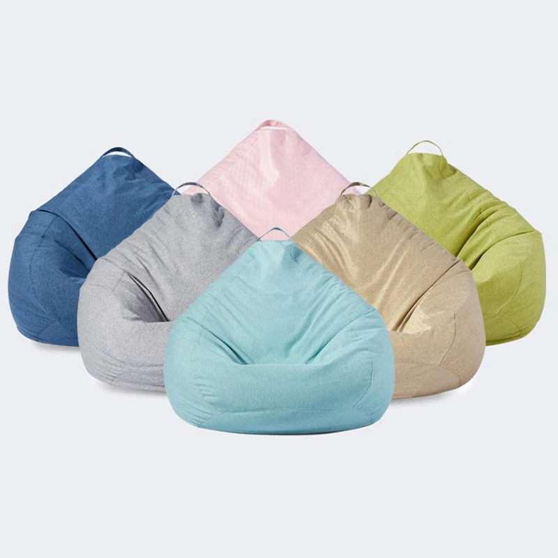

Dropshipping Big Comfy Soft Bean Bag Chair Couch Cover Puff Seat Giant Pouf Lazy BeanBag Sofa Bed Cover Living Room Furniture