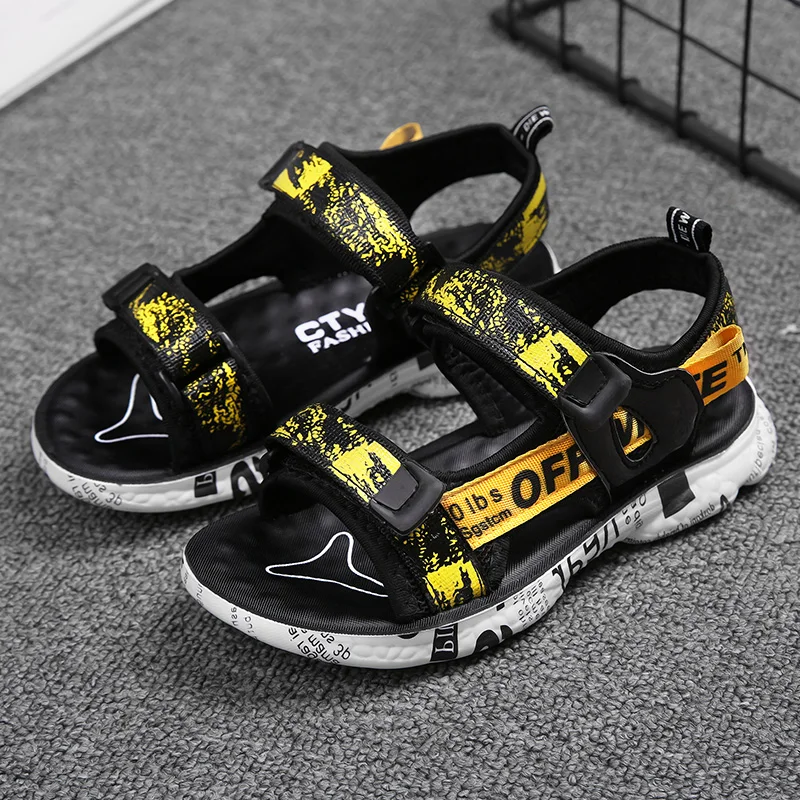 2023 Summer Kids Sandals Fashion Children Sandalias Soft Bottom Childrens Shoes Non-slip Beach Boys Sandals for Child
