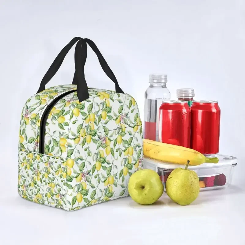 Тропические фрукты летний лимонный изолированный Ланч-бокс для женщин