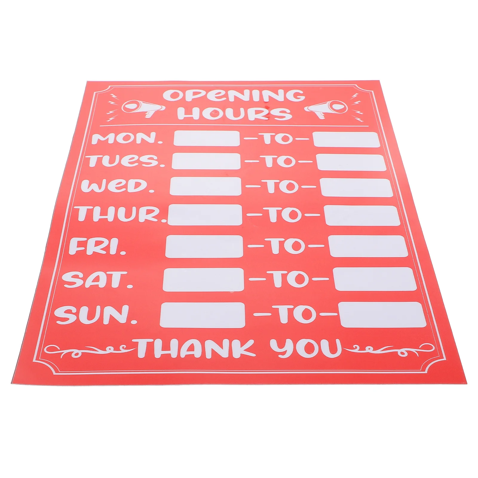 

Sign Hours Signs Business Hour Adhesiveopening Open Store Stickers Door Office Closed Operation Labelswritablesticker Rewritable