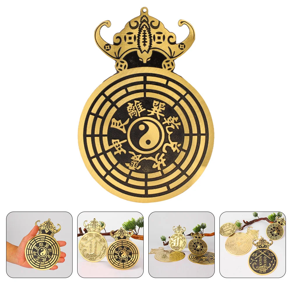 

Mirror Shui Feng Bagua Chinese Wall Decor Convex Eight Diagrams Copper Amulet Style Pendants Crafts Concave Trigrams Pendant