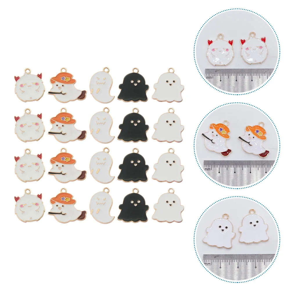 

Halloween Charms Pendant Making Diy Ghost Pendants Necklace Craft Jewelry Bracelets Bracelet Headband Material Pendent Earring
