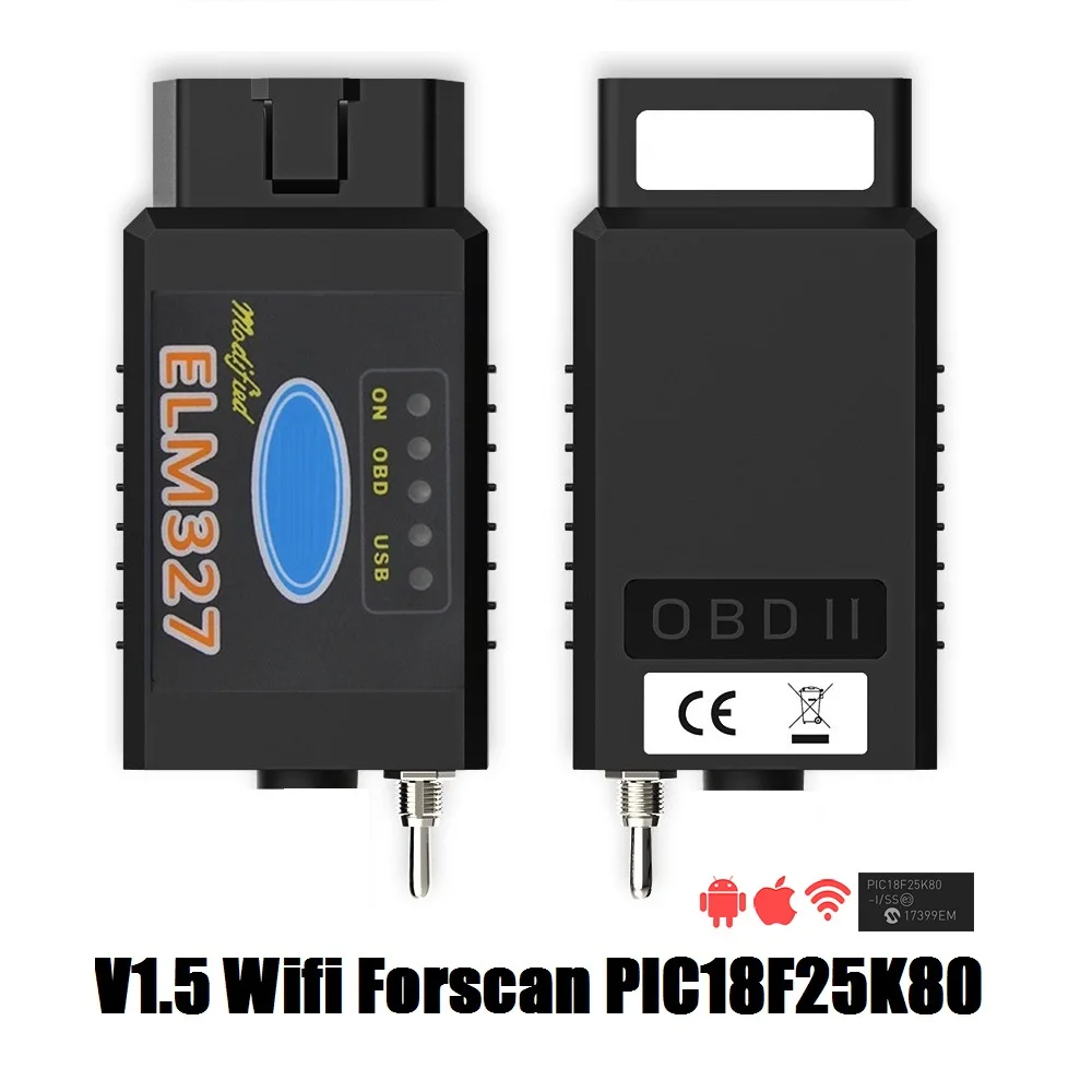 V1.5 PIC18F25K80 ELM327 Bluetooth OBD2 Scanner for Car Diagnostic Tools WIFI/Bluetooth/USB | Автомобили и мотоциклы