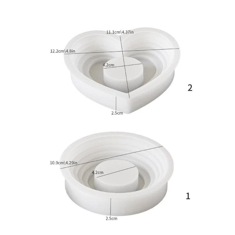 Гибкие силиконовые формы. Формы для изготовления сердечек. Легко вынимаемые