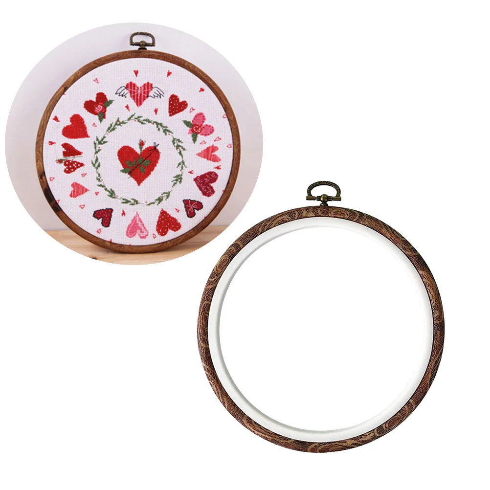 

Embroidery Circle Cross Stitch Round Ring Crochet Circle Set Display Frame for Embroidery and Cross Stitch Craft Gift Home Decor