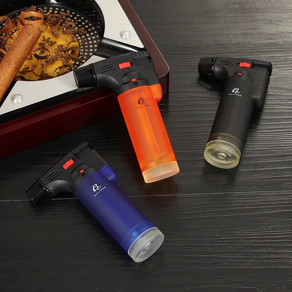 

GALINER Torch Lighter Butane Gas Cigar Lighter Spray Gun Smoking Tobacco Accessories 1PC Random Color