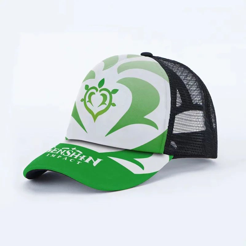 Бейсболка Game Impact с 7 элементами Женская повседневная Кепка защитой от солнца и