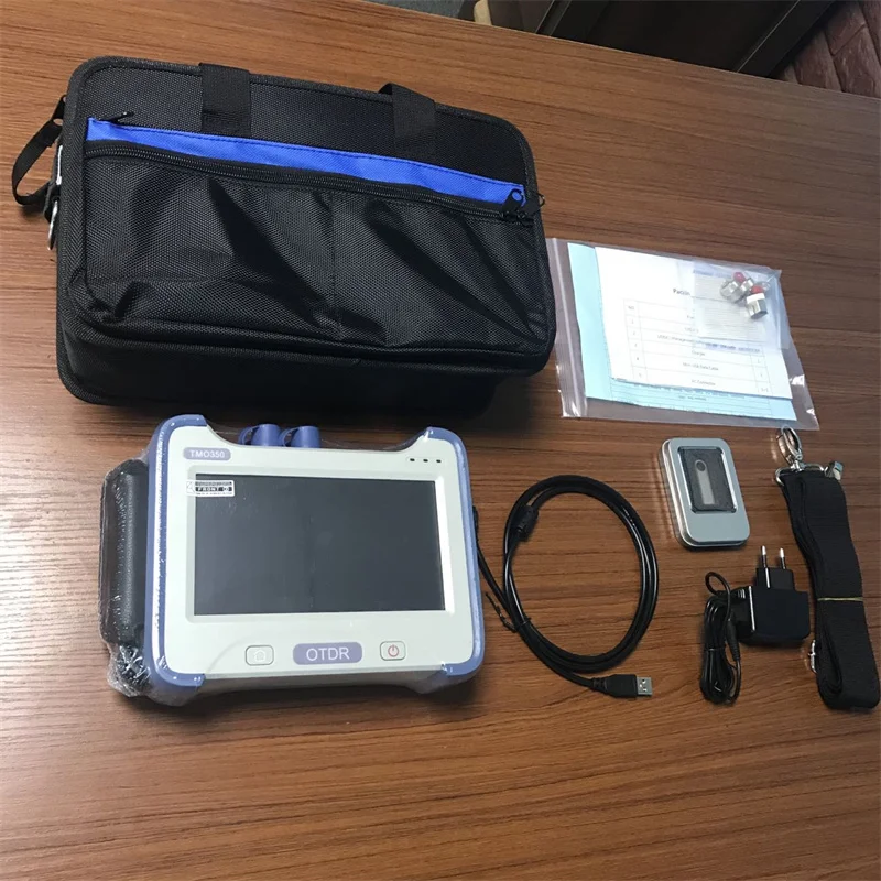 Multi-language Smart TMO350 OTDR SC/FC UPC APC SM MM Tester 850nm 1300nm 1310nm 1550nm Optical Time Domain Reflectometer French