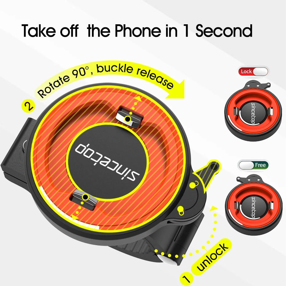 Universal phone holder for bike motorcycle phone holder Aluminum quick mount phone holder bike for Harley