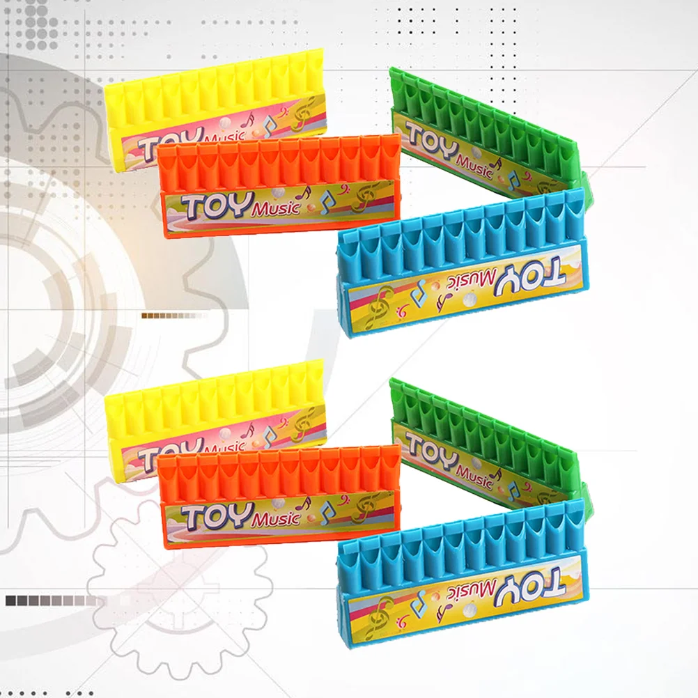 

20pcs 12 Hole Harmonica Toy Plastic Harmonica Mini Mouth Organ Gift Funny Music Kidcraft Playset Girls Boys
