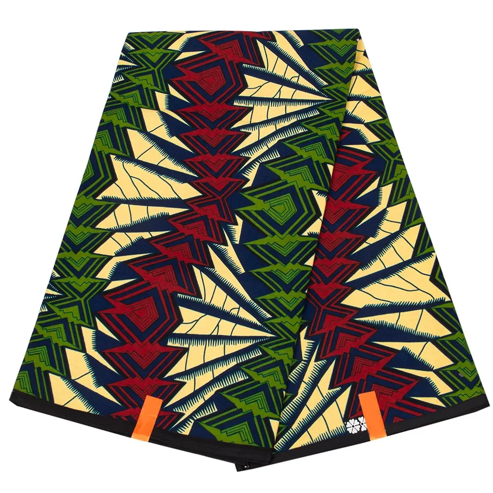 2024 африканская восковая ткань Анкара батик модная Яркая Ткань с принтом для