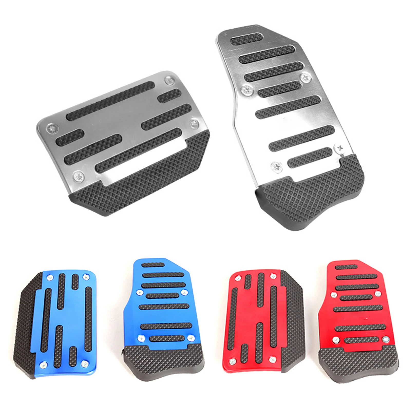 

Aluminum Alloy Car Pedals Practical Auto Foot Brake Cover For Most Of Car Brake Clutch Accelerator Alloy Antiskid Foot Tread