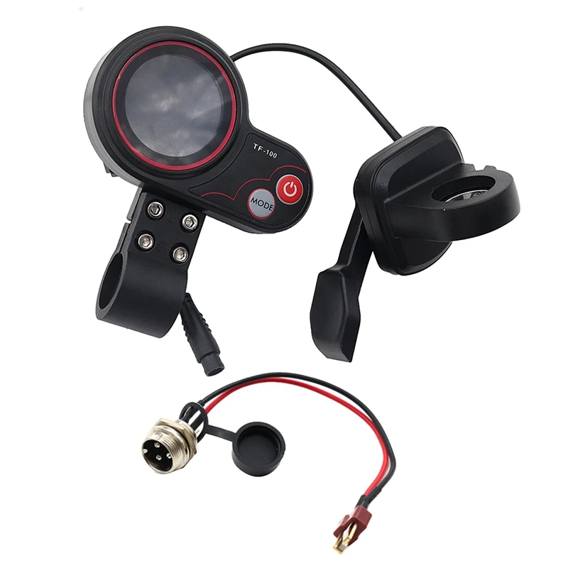 6PIN TF-100 Thumb Throttle LCD Display+T-Type Cable For Kugoo M4/M4 Pro Electric Scooter Dashboard Outdoor Meter