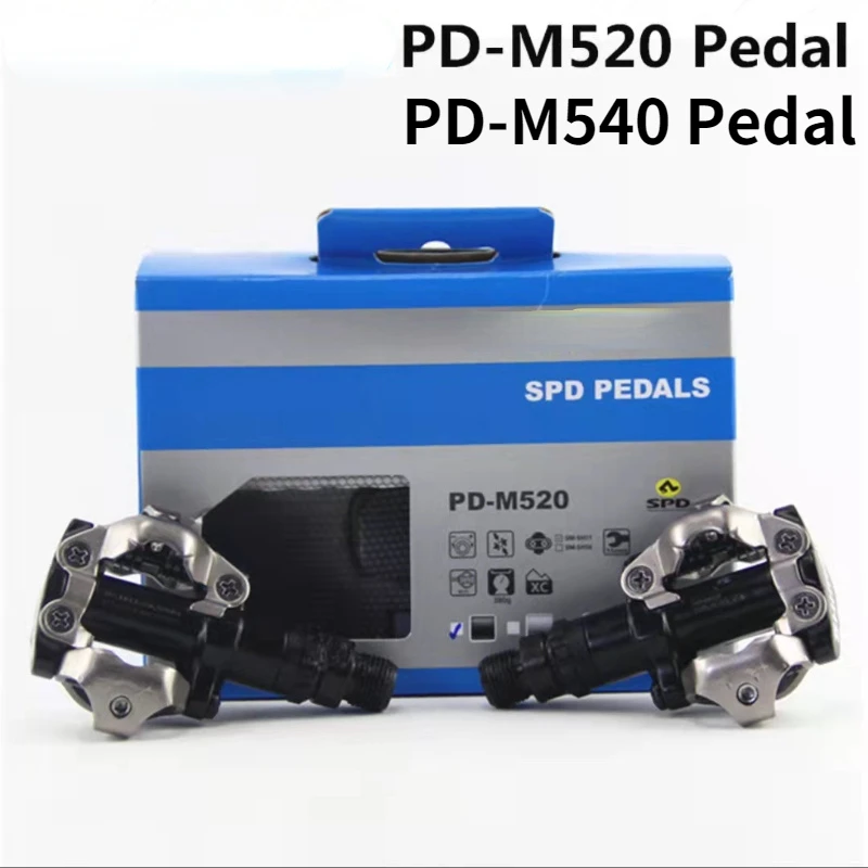 

Original SPD M520 Pedals Self Locking Pedal With SM-SH51 Cleat Set Bearing PD-M520 MTB Mountain Bike Parts