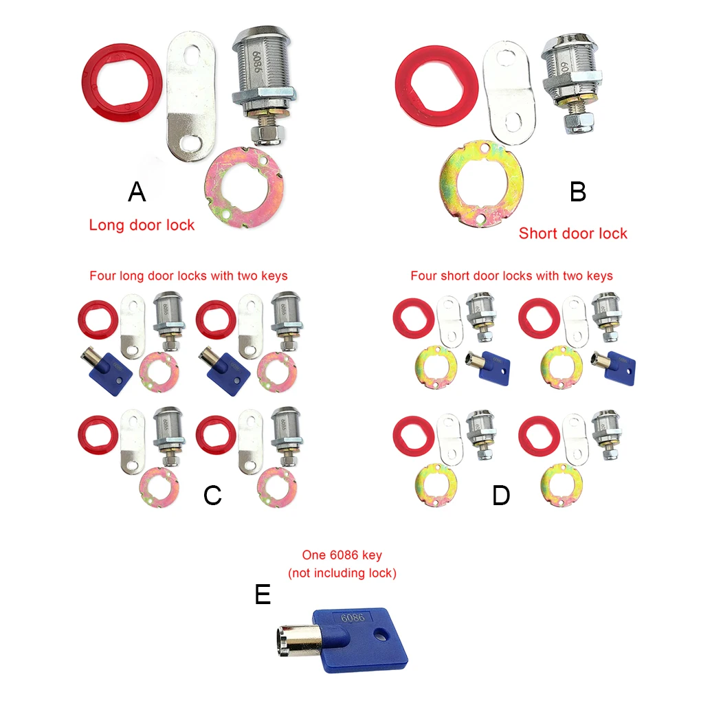 

Блокировка для аркадных игр с монетами, цилиндр, торговый автомат, защелка для кукол, блокировка, обновленные модифицированные аксессуары, ...