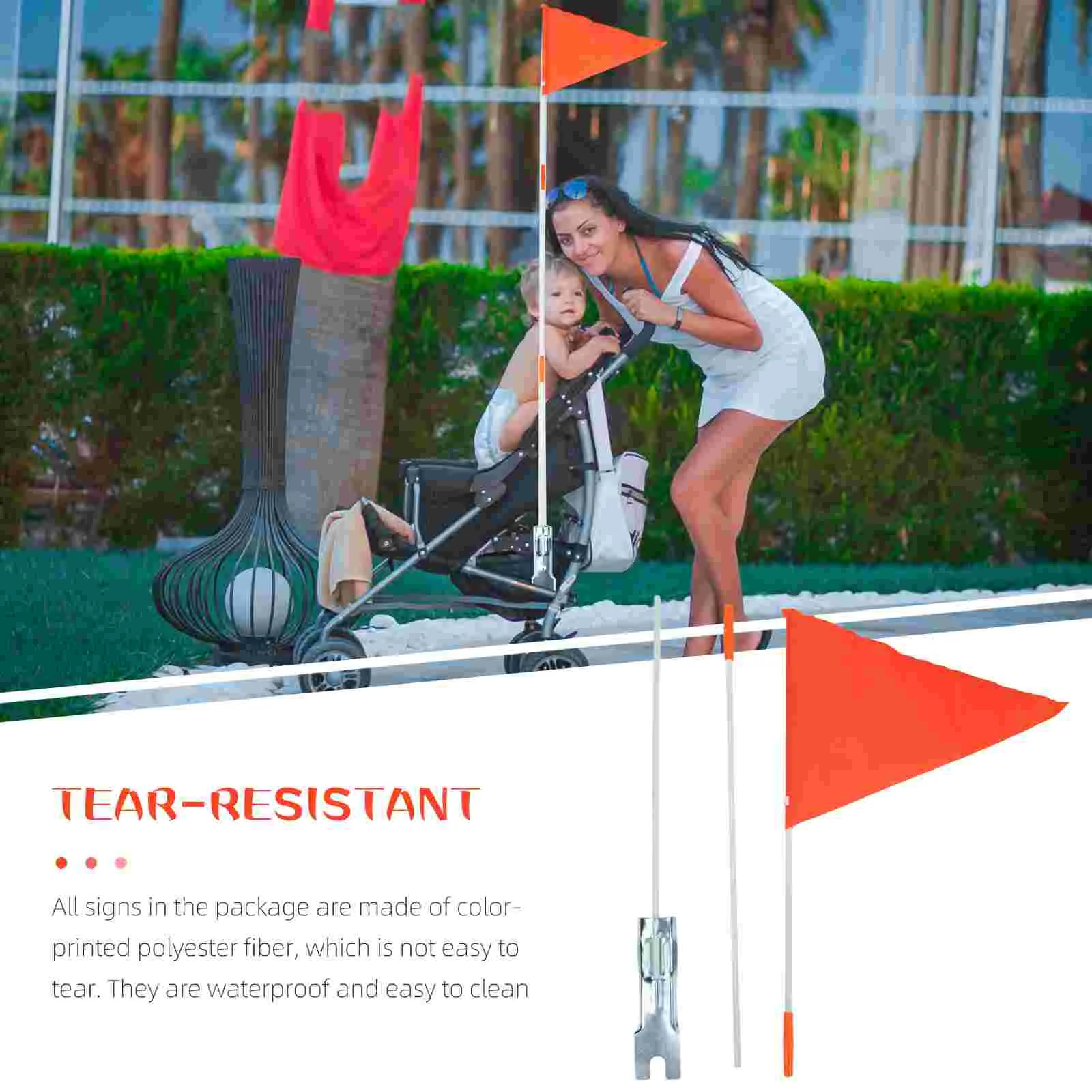 

1 комплект, износостойкий держатель для флага, удобный держатель для флага, декоративный держатель для флага на велосипед, подставка для фла...