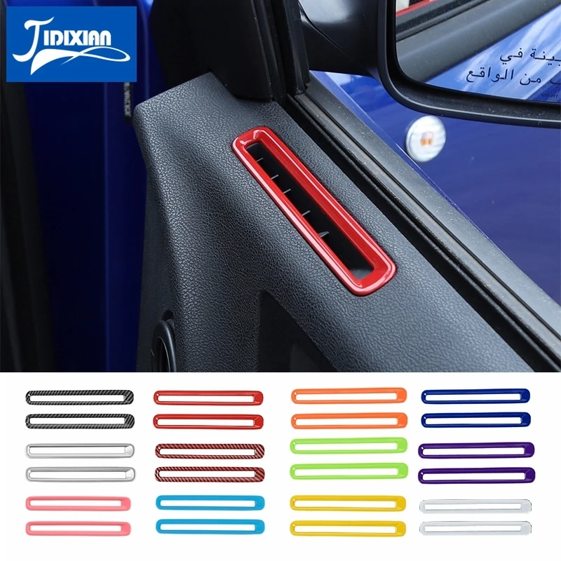 

JIDIXIAN ABS Car Interior Door Air Outlet Decoration Cover Stickers for Dodge Charger 2011-2022 Accessories