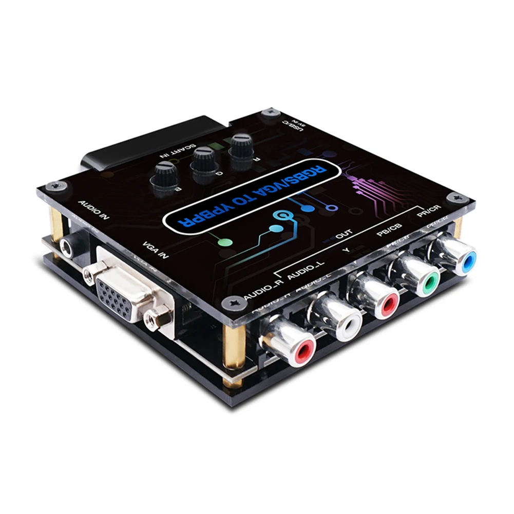 

Игровая консоль RGBS VGA SCART в YPBPR, компонентный конвертер RGBS VGA SCART в YPBPR, цвет, стандартный видеоадаптер
