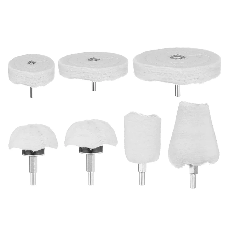 

LUDA 7 Pack Polishing Wheel Set For Drill, Buffing Wheel Kit For Manifold For Metal Aluminum Stainless Steel Chrome Jewelry