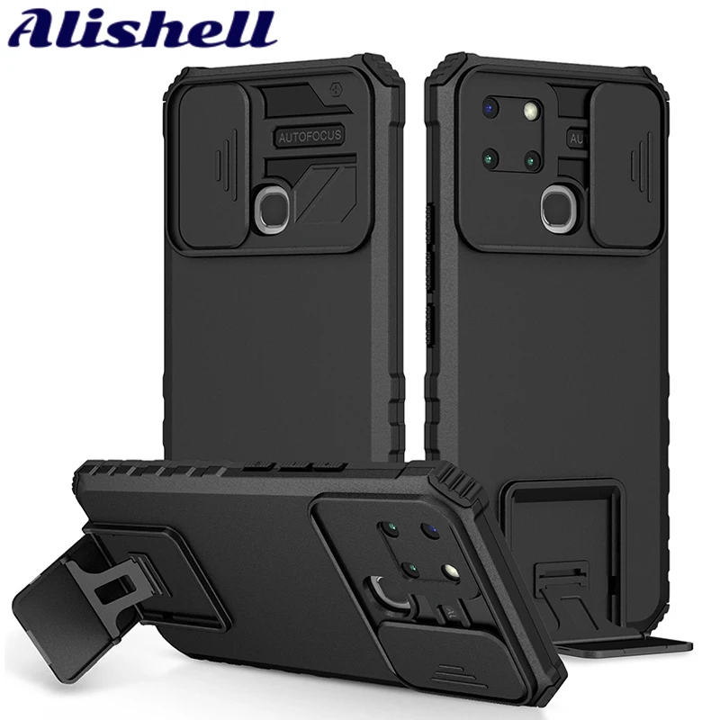 

For lnfinix Note 10Pro 11Pro 11 7Lite Case Rugged Drop Bracket Shockproof Armor Phone Case for Smart6 Smart5 Smart4 Back Cover