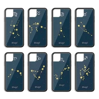 12 zodiac constellation phone case silicone pctpu phone case for iphone 13 11 12 mini pro max 7 8 plus x xs max xr hard cover