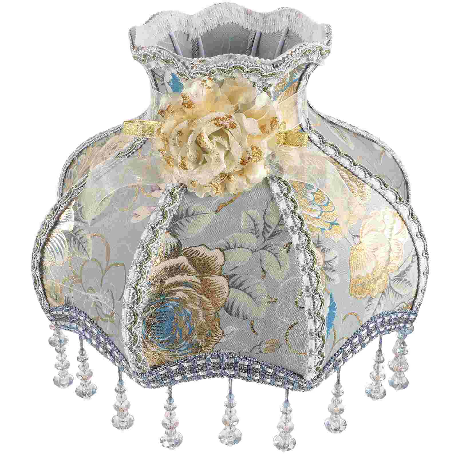 

Светильник с бахромой в европейском стиле, сменный абажур из ткани, викторианский зубчатый