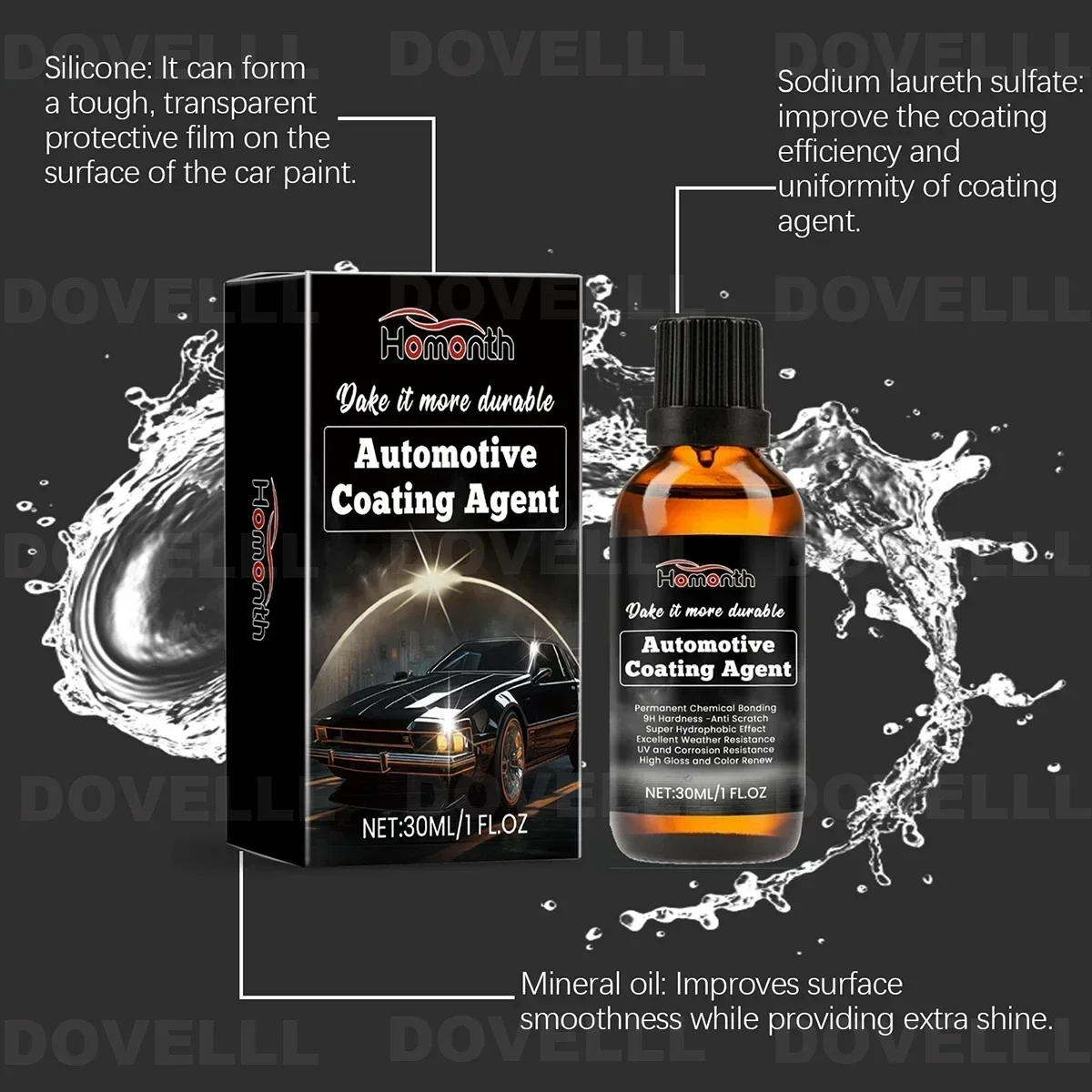 Набор автомобильного нано-покрытия для усиления блеска водонепроницаемая