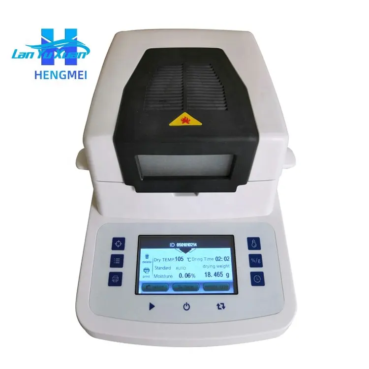 

110g/0.001g Grain, Wood, Plant Halogen Moisture Analyzer