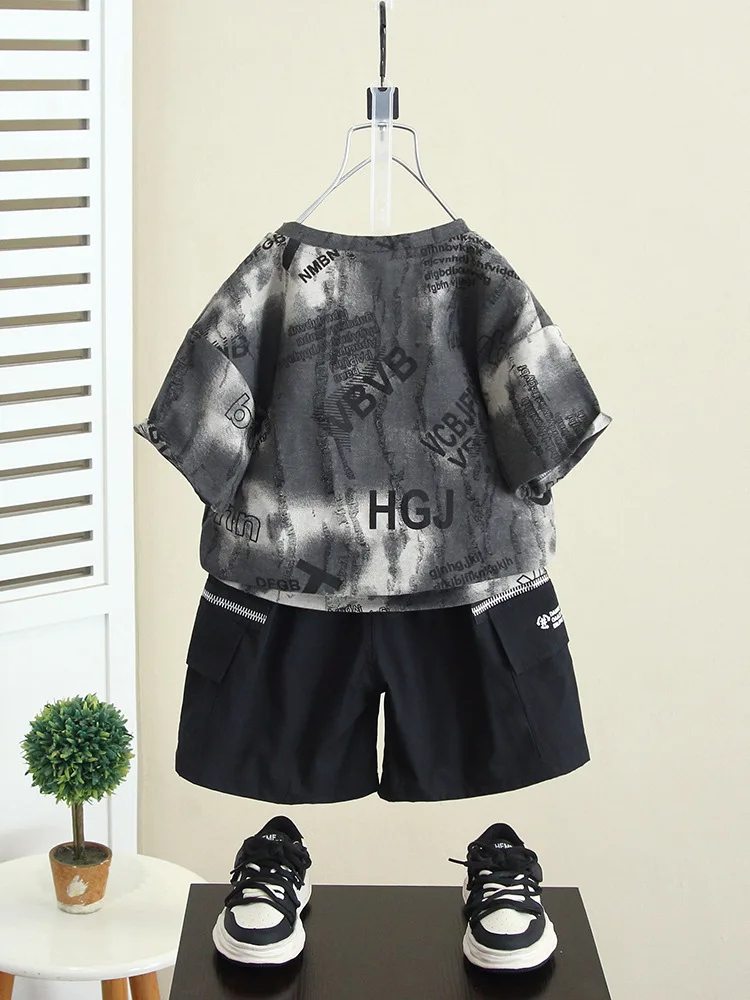 Детский летний комплект из 2 предметов футболка с коротким рукавом и шорты