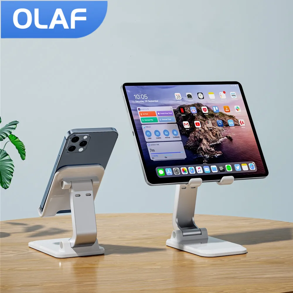 

Складная подставка-держатель для планшета OLAF для iPad iPhone Samsung, настольный держатель, Регулируемый Настольный кронштейн, подставка для смартф...