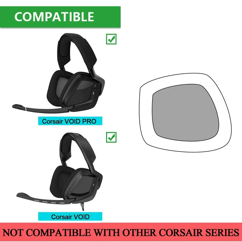 Новые 3-х амбушюры для наушников сменные из пеноматериала Corsair Void & PRO RGB