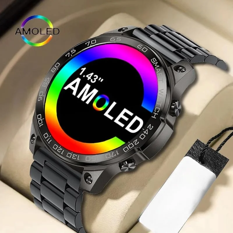 

2023 New NFC Smart Watch Men AMOLED HD Screen Always Display The Time Bluetooth Call IP68 Waterproof SmartWatch Women For Huawei