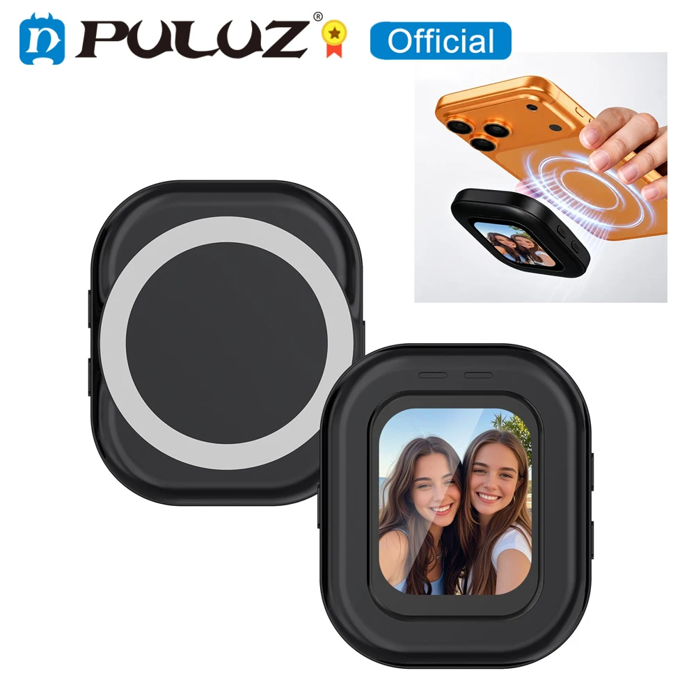 Фото Магнитный монитор PULUZ для селфи и видеоблогов, совместимый с iOS, Android, HarmonyOS, MagicOS для iPhone/Samsung/Huawei №1