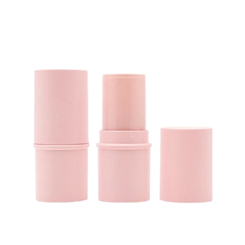 

Lipstick Packaging Container Round Matte Frost Pink 25pcs Direct Filling Empty Cosmetic Herbal Puccoon Mint Cream Stick Tube 6g