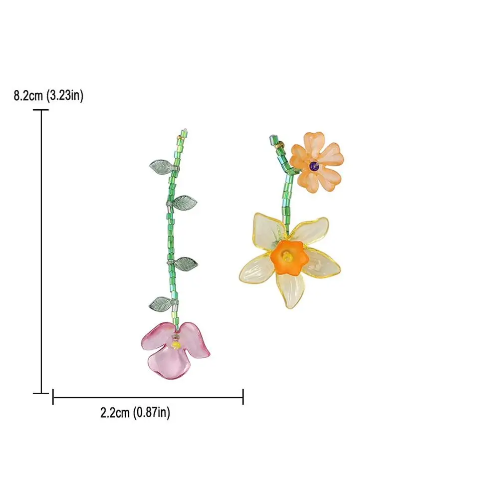 Ожерелье ручной работы из смолы с цветком ювелирные аксессуары в корейском стиле