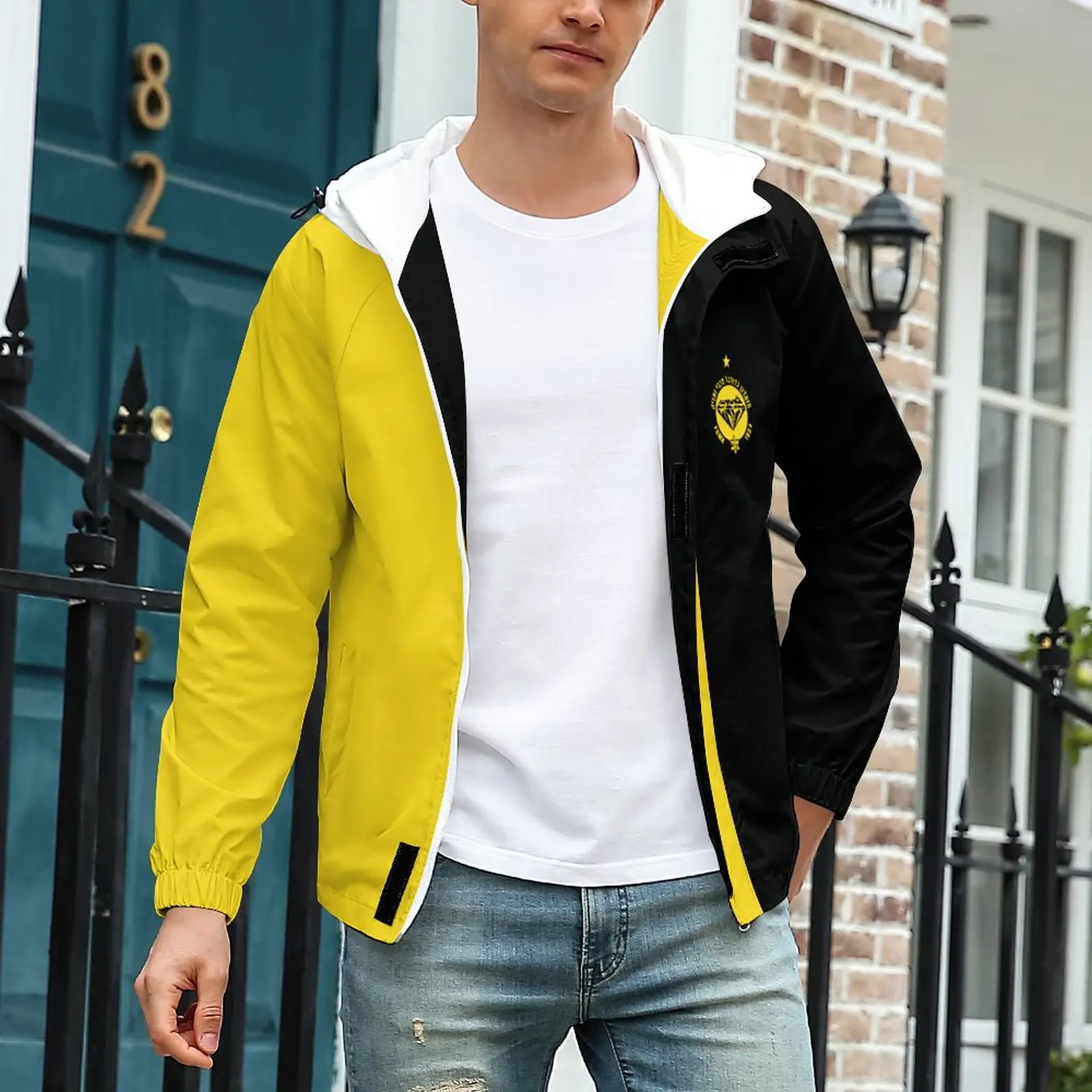

Israel Maccabi Netanya Fc Mens Full-Zip Hooded Fleece Sweatshirt Jacket with Hood