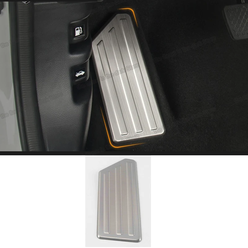 

stainless steel car foot rest pedal cover trims for honda crv 2017 2018 2019 2020 2021 5 cr-v accessories interior 2022 2023